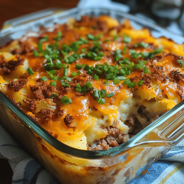 Loaded Potato and Meatloaf Casserole