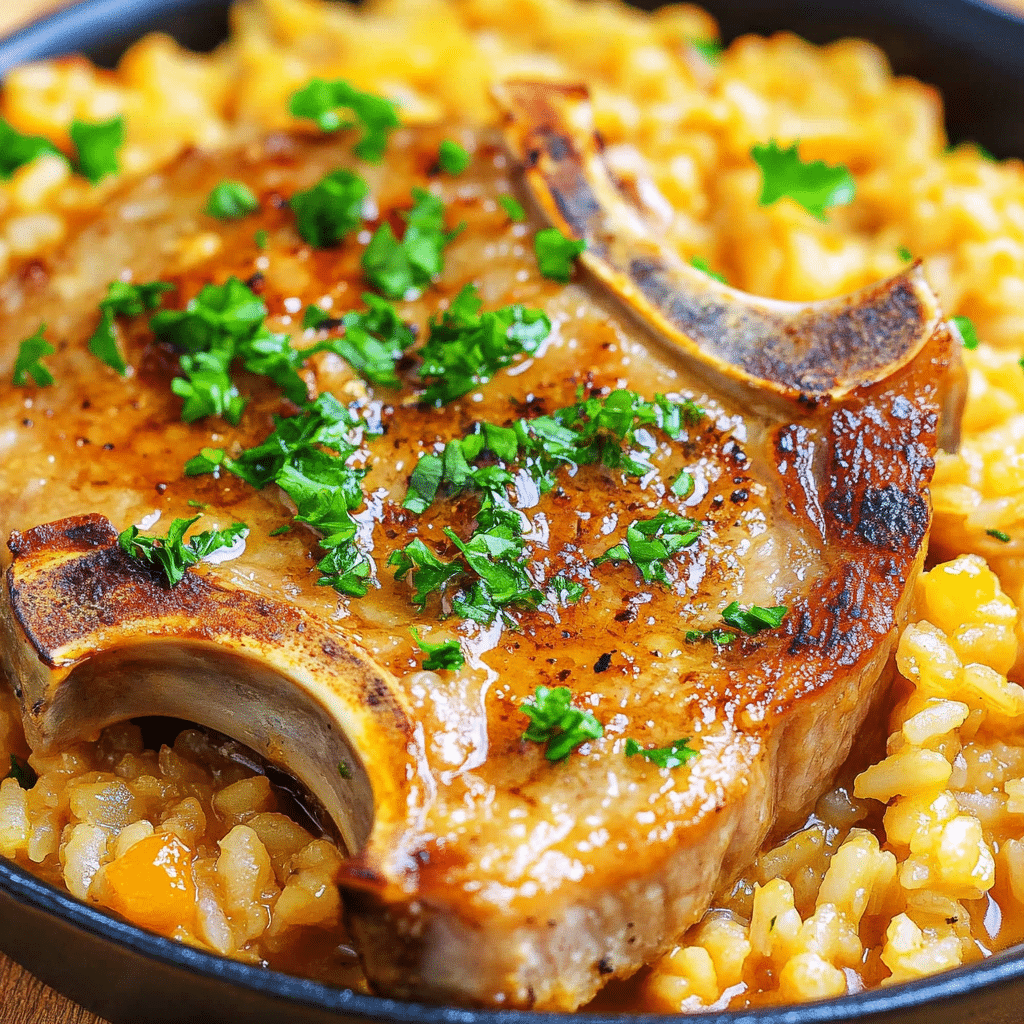 Pork Chops & Rice Casserole Recipe Image