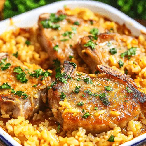 Delicious Pork Chops & Rice Casserole Recipe