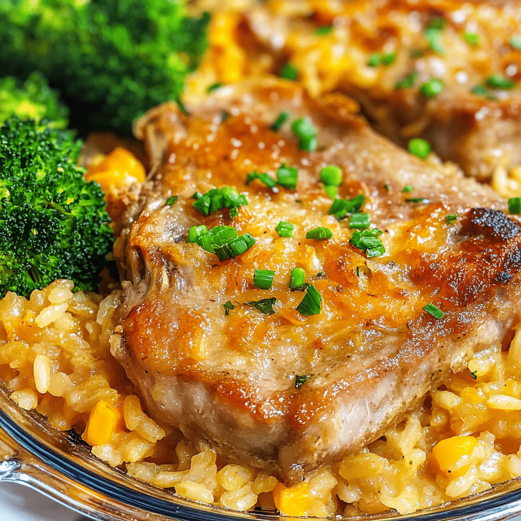 Pork Chops & Rice Casserole Recipe Image