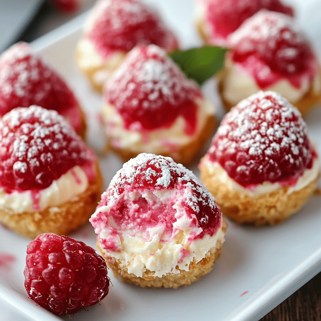 Delicious Raspberry Cream Cheese Bites