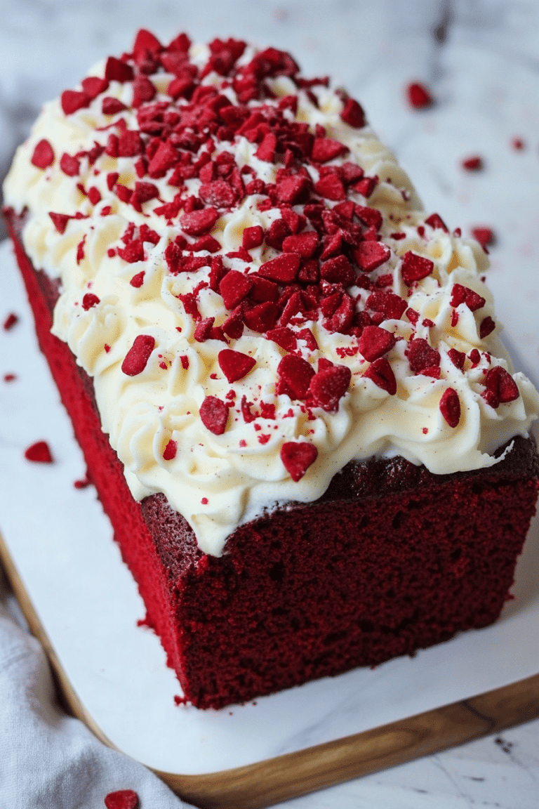 Red Velvet Loaf Cake