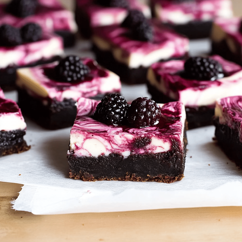 Blackberry Cheesecake Brownies