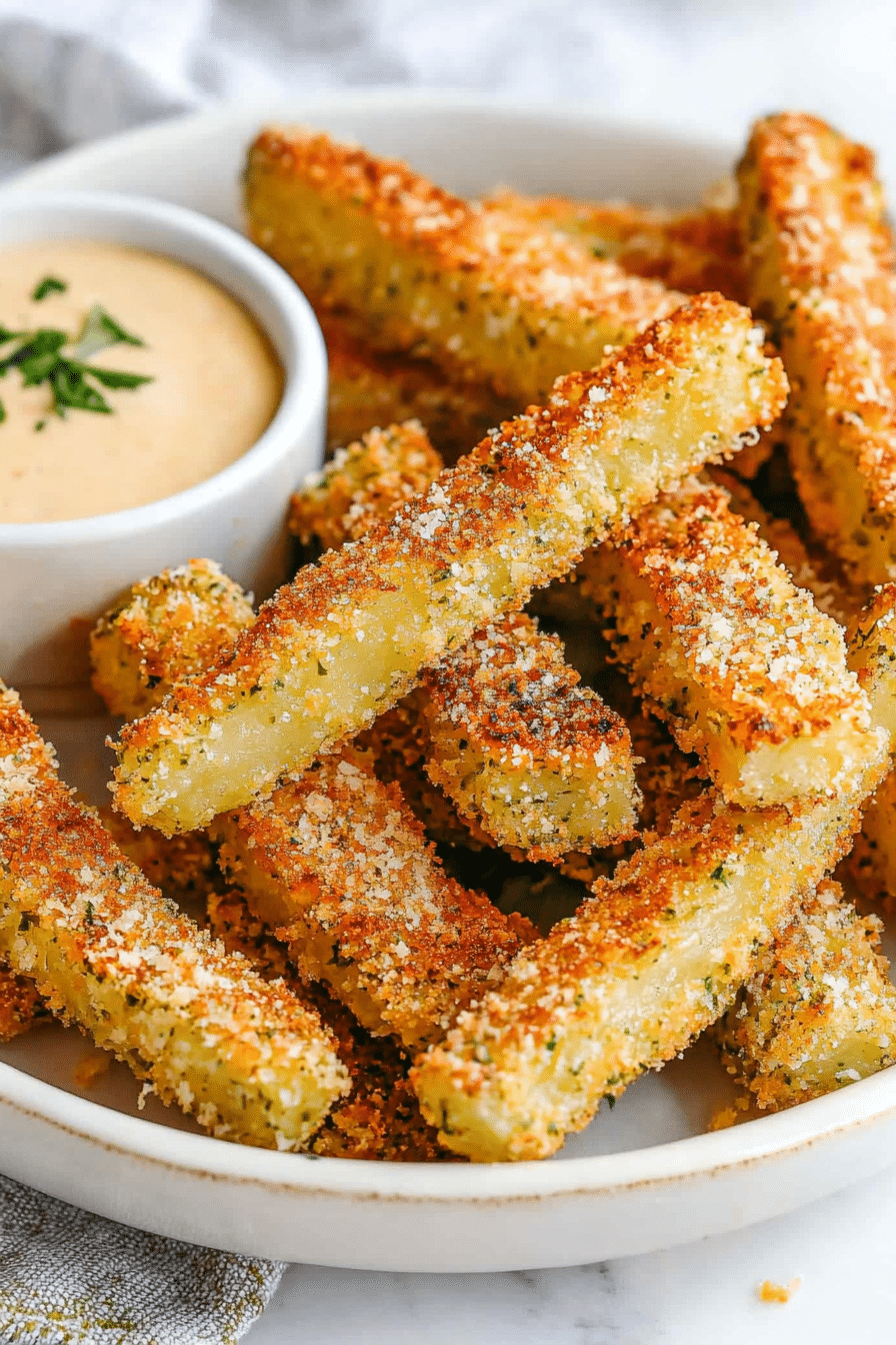 BAKED PARMESAN ZUCCHINI FRIES