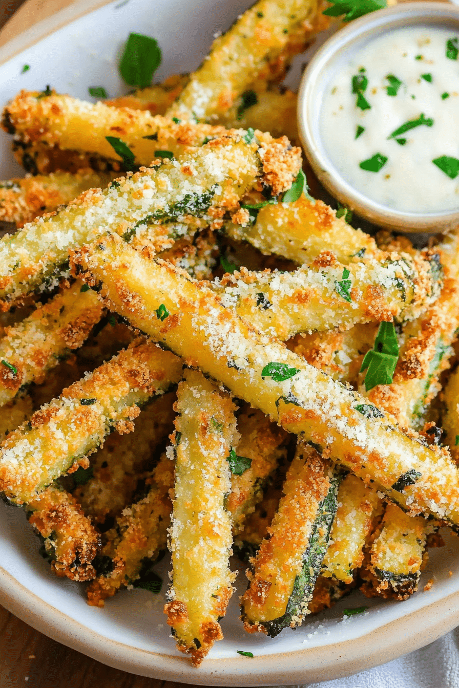 BAKED PARMESAN ZUCCHINI FRIES