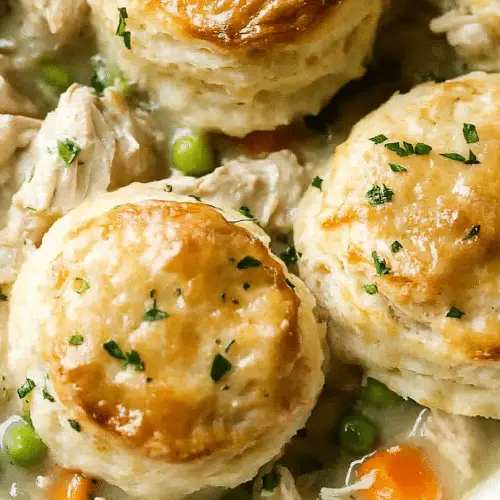 Chicken Pot Pie Biscuits