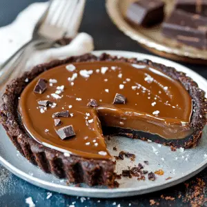 Chocolate Salted Caramel Tart