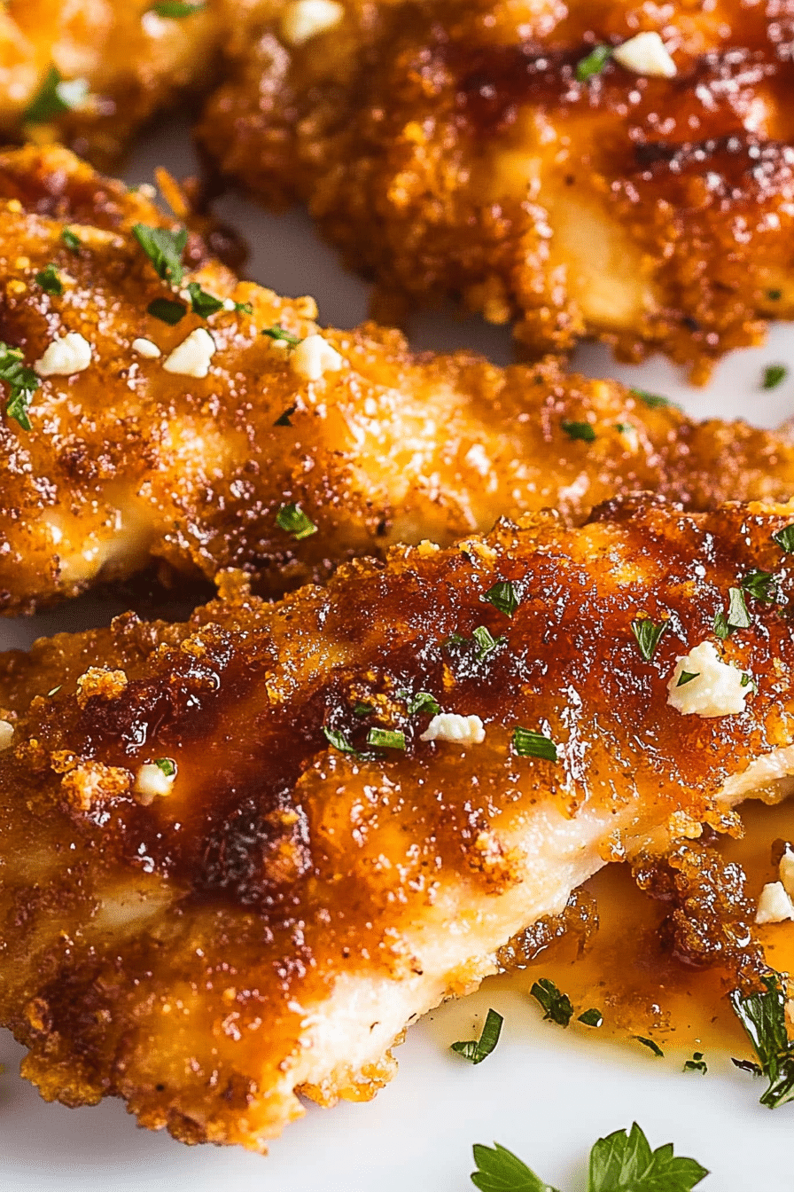 Crispy Hot Honey Feta Chicken