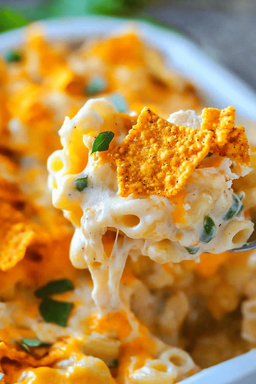 Doritos Mac and Cheese Casserole with Chicken