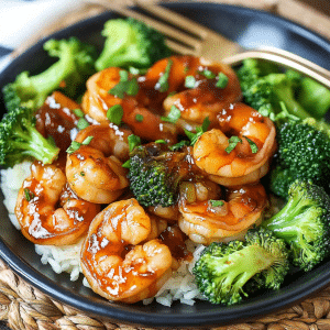 Honey Garlic Butter Shrimp and Broccoli