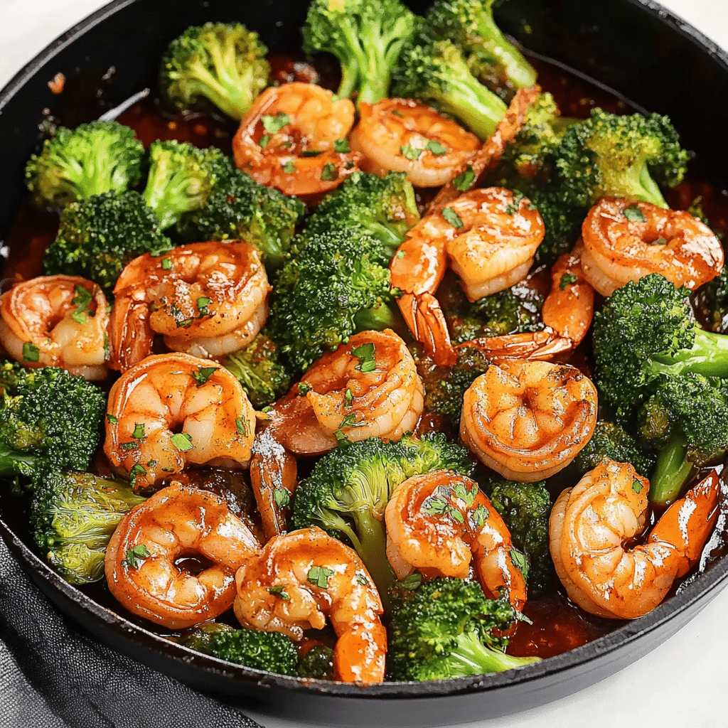 Honey Garlic Butter Shrimp and Broccoli