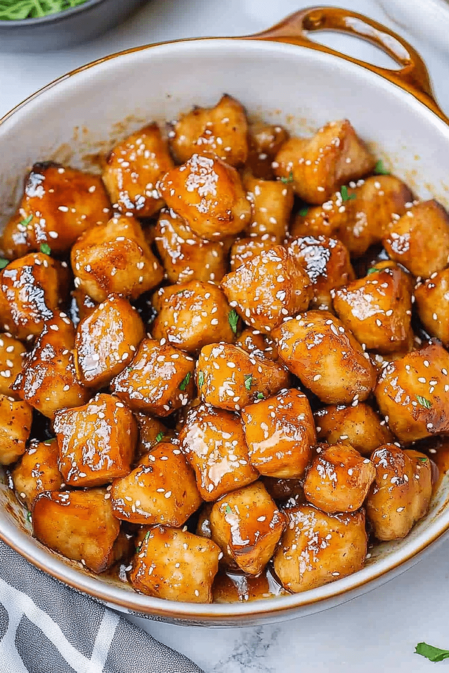 Honey Garlic Chicken Bites