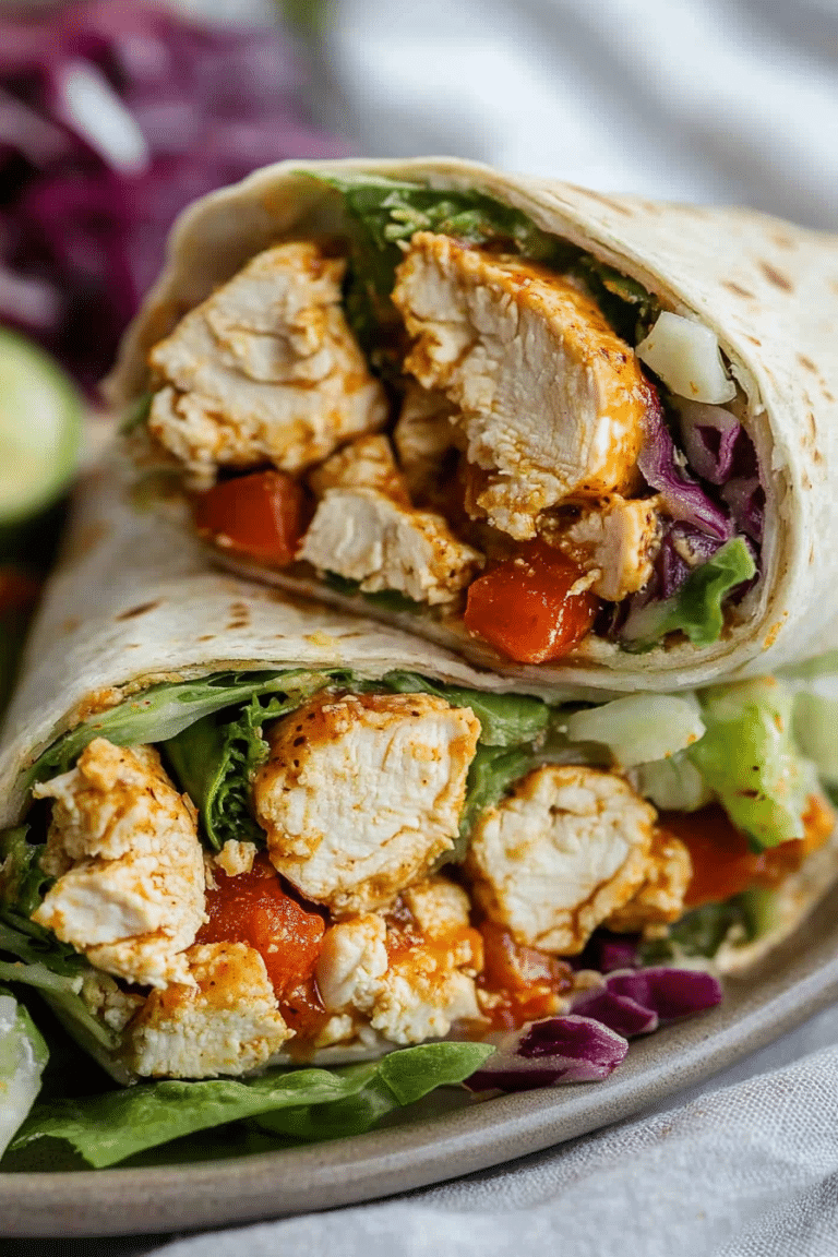 Honey Mustard Chicken Wraps