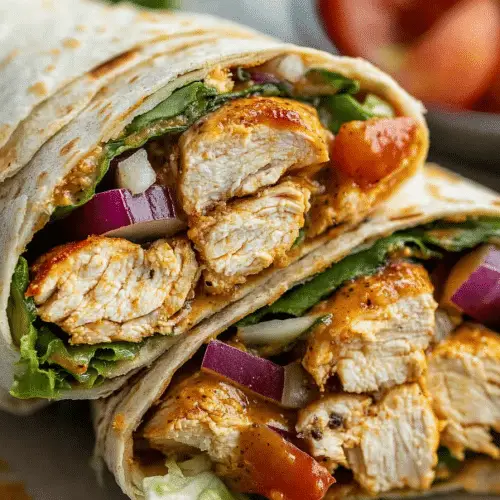 Honey Mustard Chicken Wraps