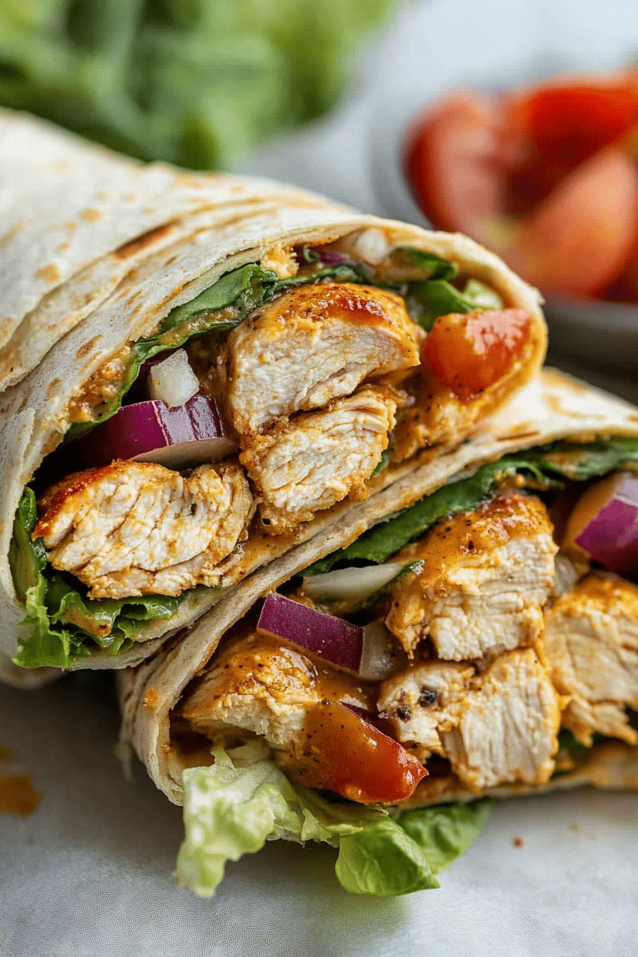 Honey Mustard Chicken Wraps