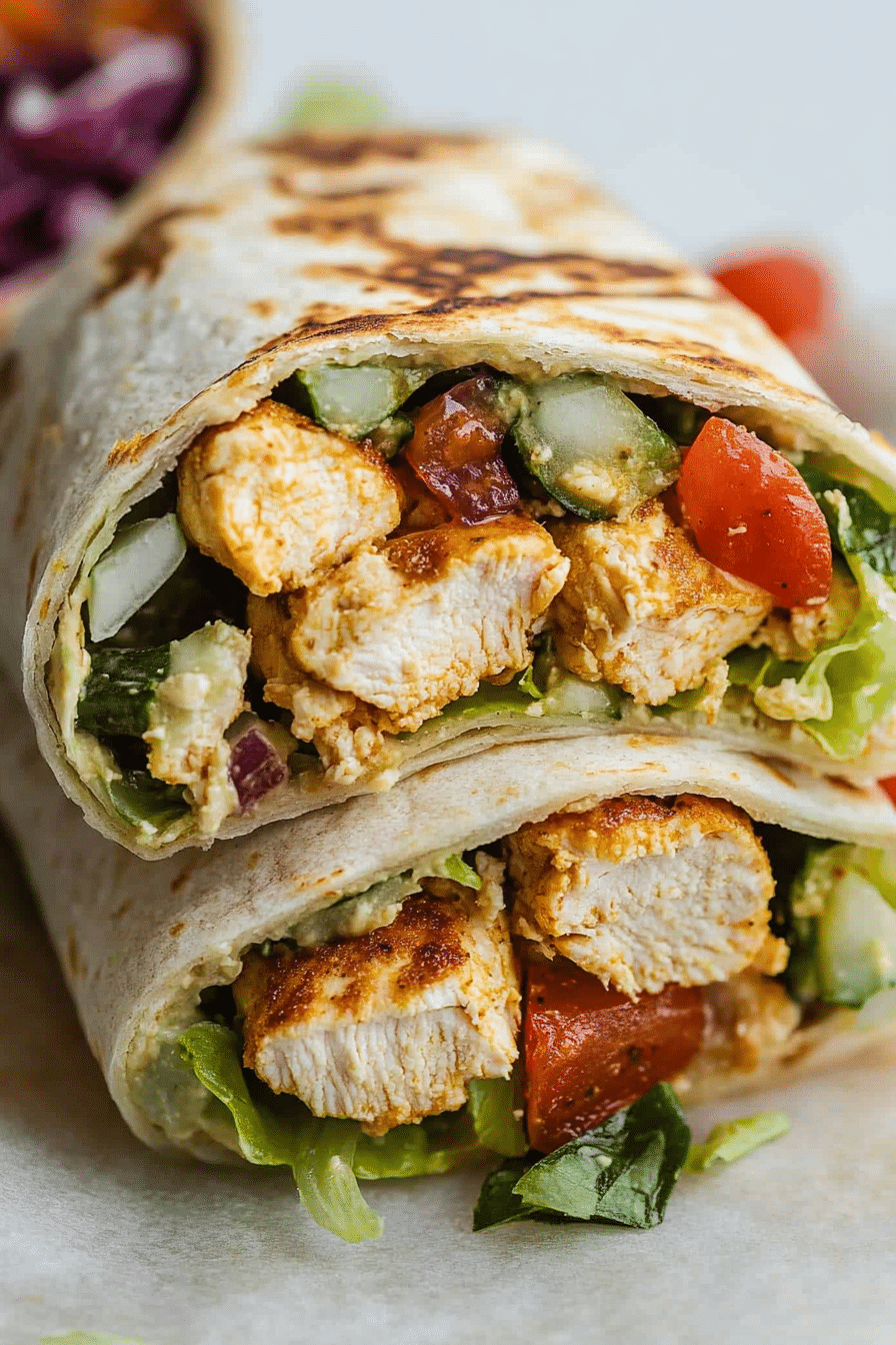 Honey Mustard Chicken Wraps