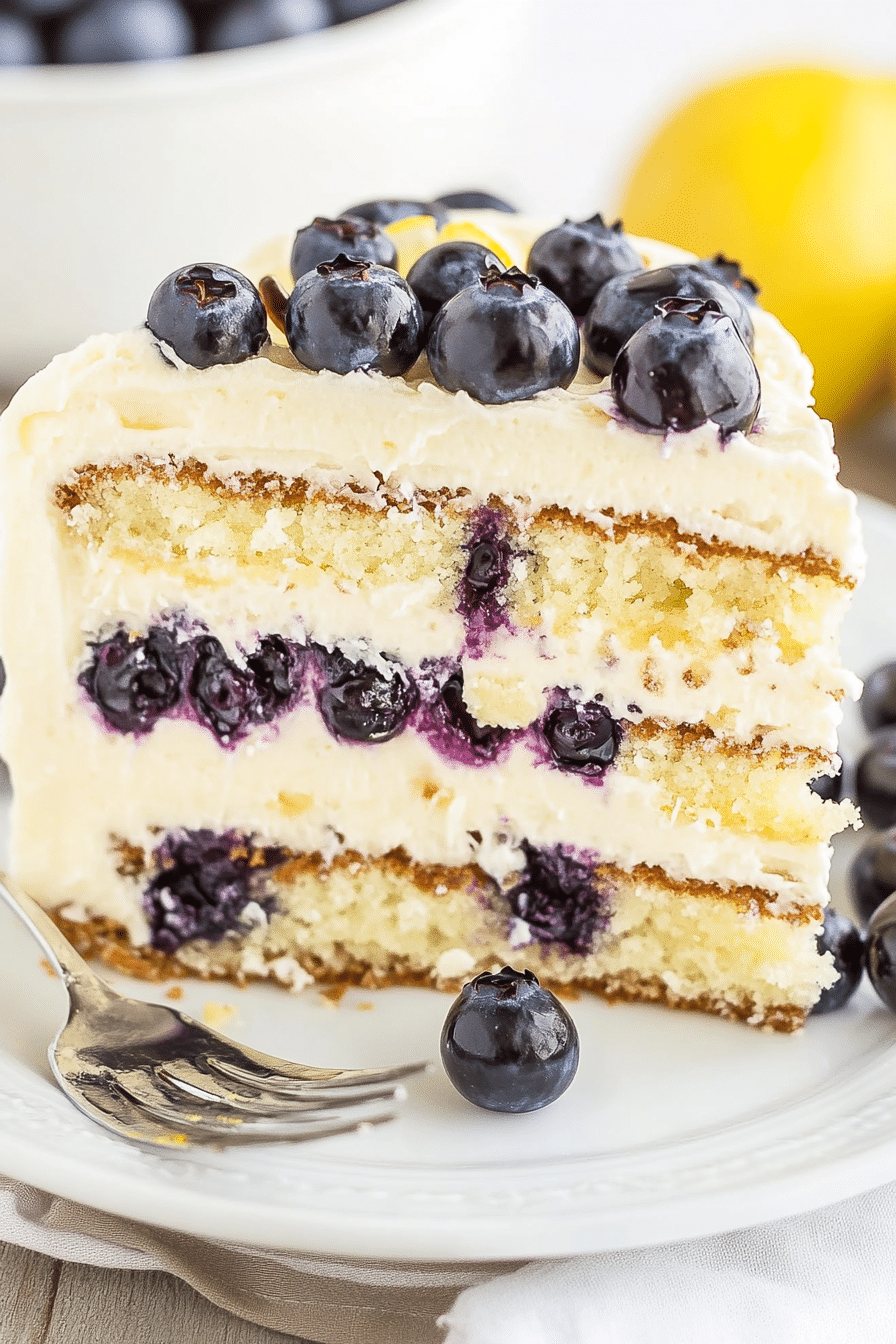 LEMON BLUEBERRY CAKE