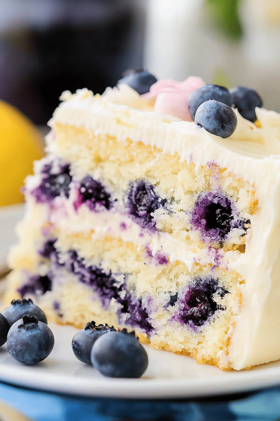 LEMON BLUEBERRY CAKE