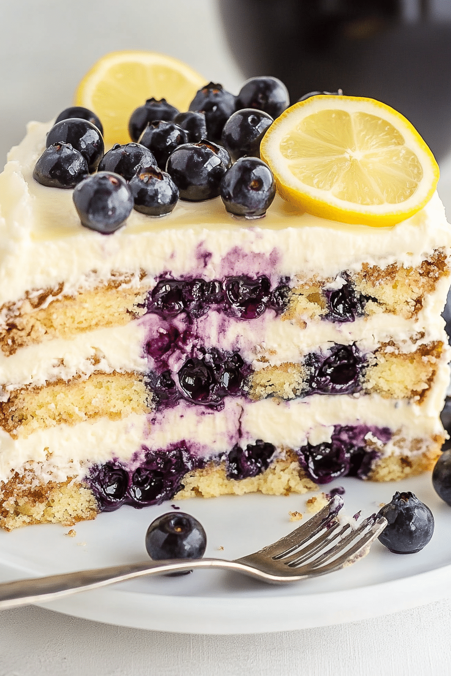 LEMON BLUEBERRY CAKE