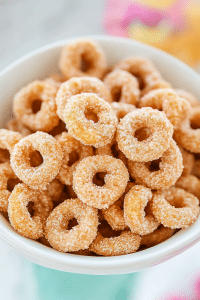 Mini Doughnut Hot Buttered Cheerios