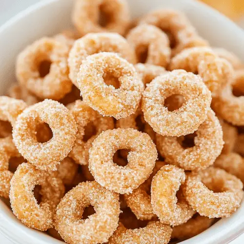 Mini Doughnut Hot Buttered Cheerios