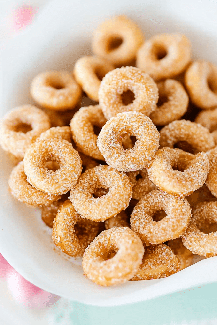 Mini Doughnut Hot Buttered Cheerios