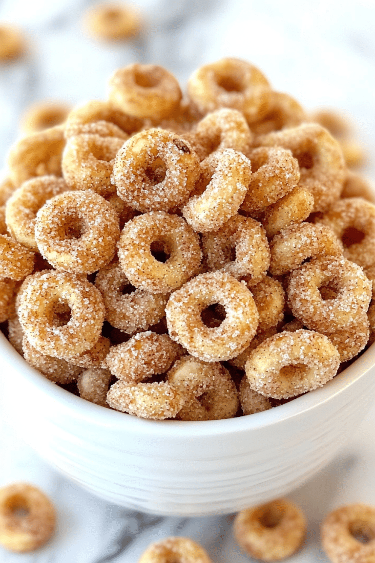 Mini Doughnut Hot Buttered Cheerios