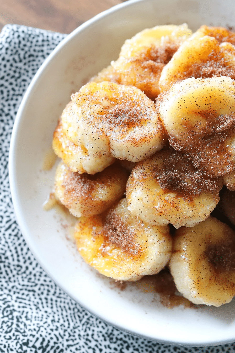 Pan Fried Cinnamon Bananas