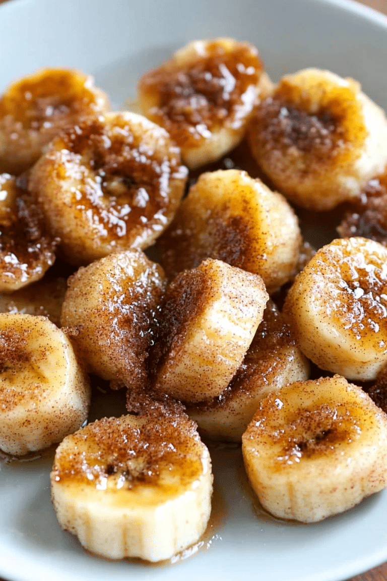 Pan Fried Cinnamon Bananas