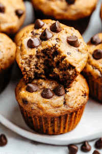 Peanut Butter Banana Muffins