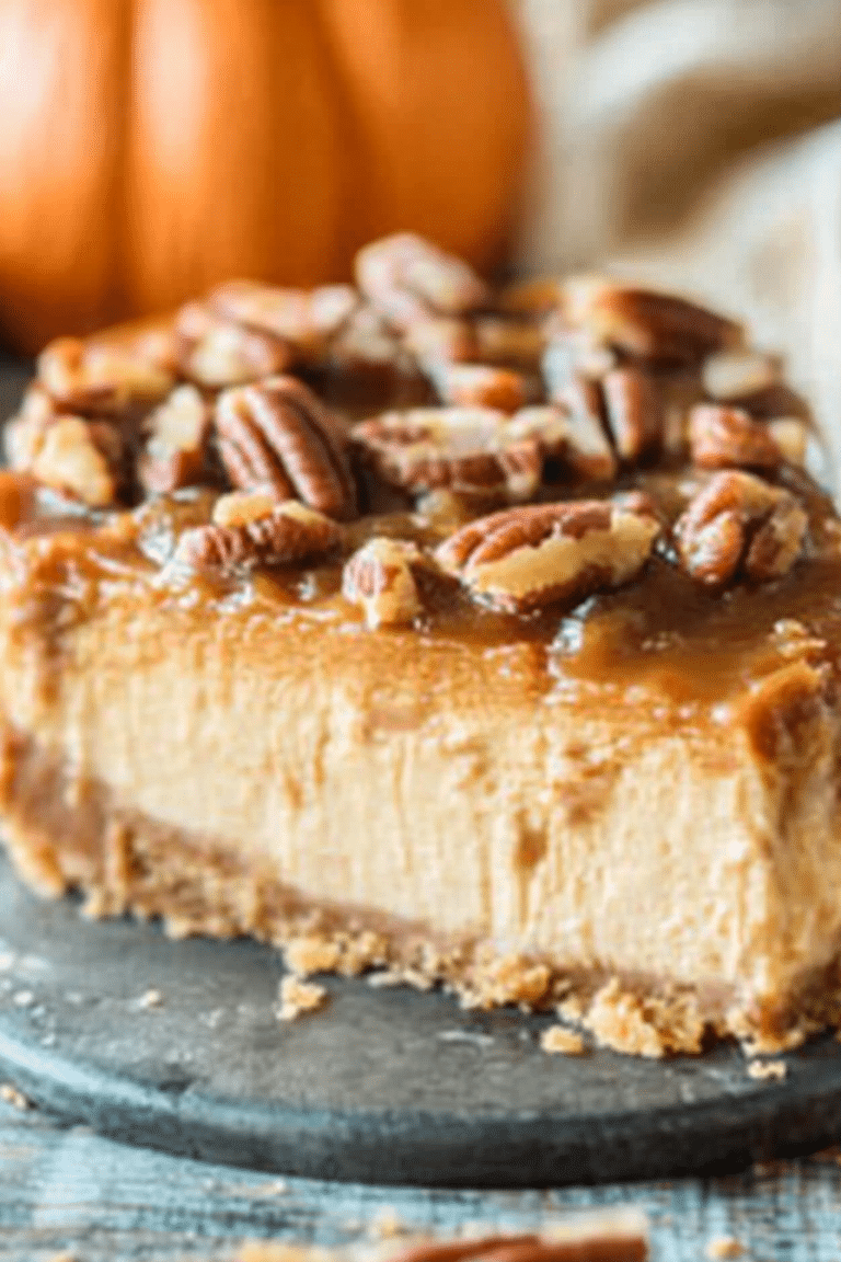 Pecan Pie Pumpkin Cheesecake