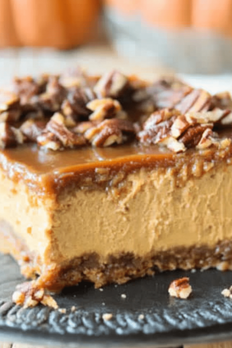 Pecan Pie Pumpkin Cheesecake