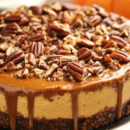 Pecan Pie Pumpkin Cheesecake