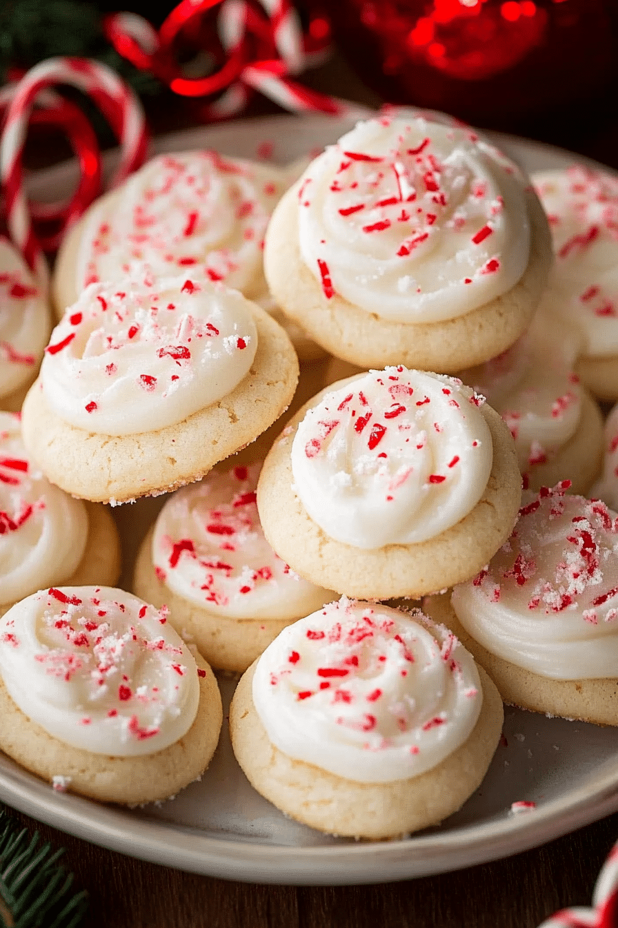 Peppermint Meltaway Cookies