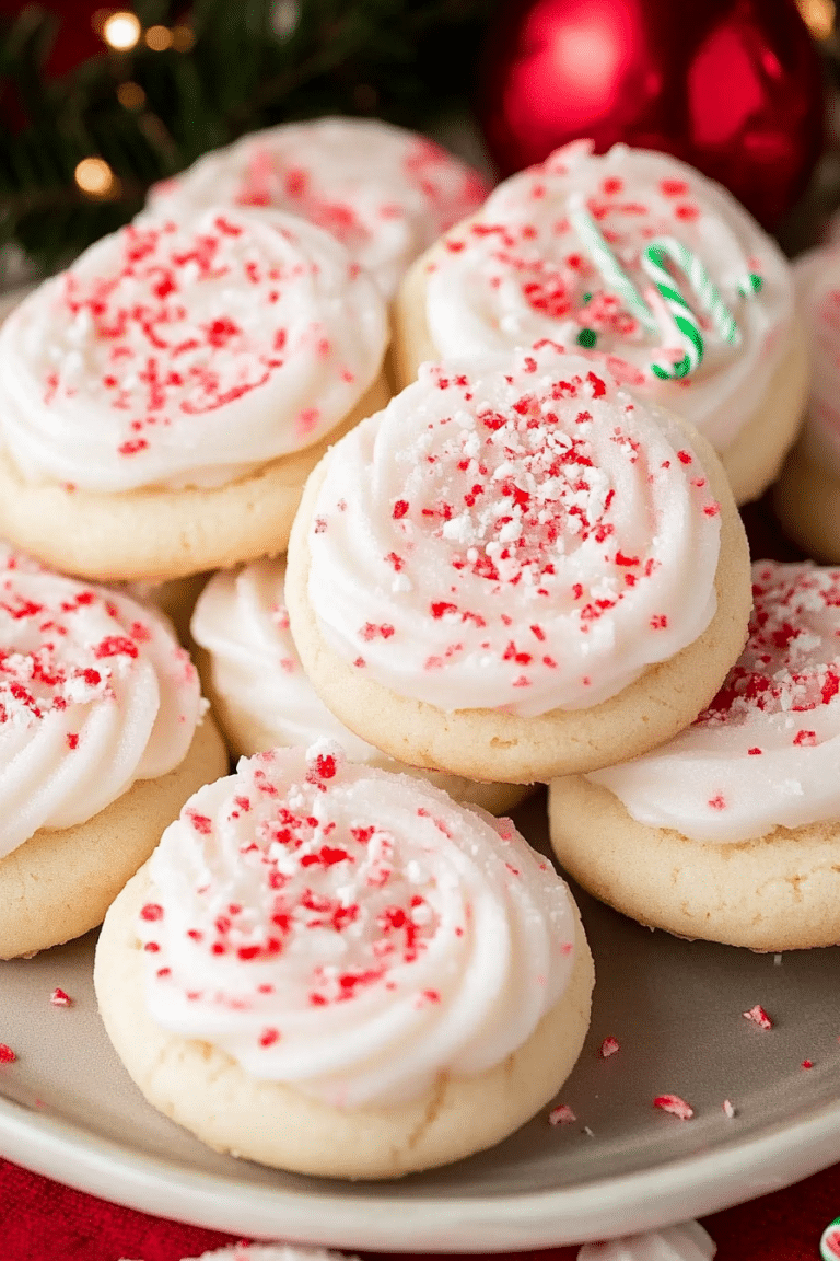 Peppermint Meltaway Cookies