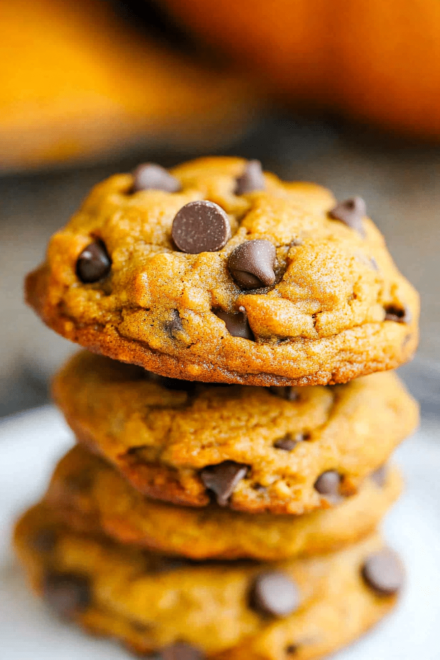 Pumpkin Chocolate Chip Cookies 