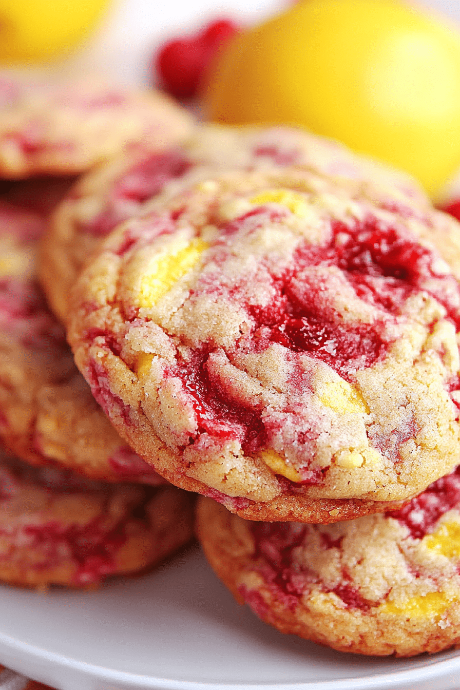 Lemon Raspberry Cookies