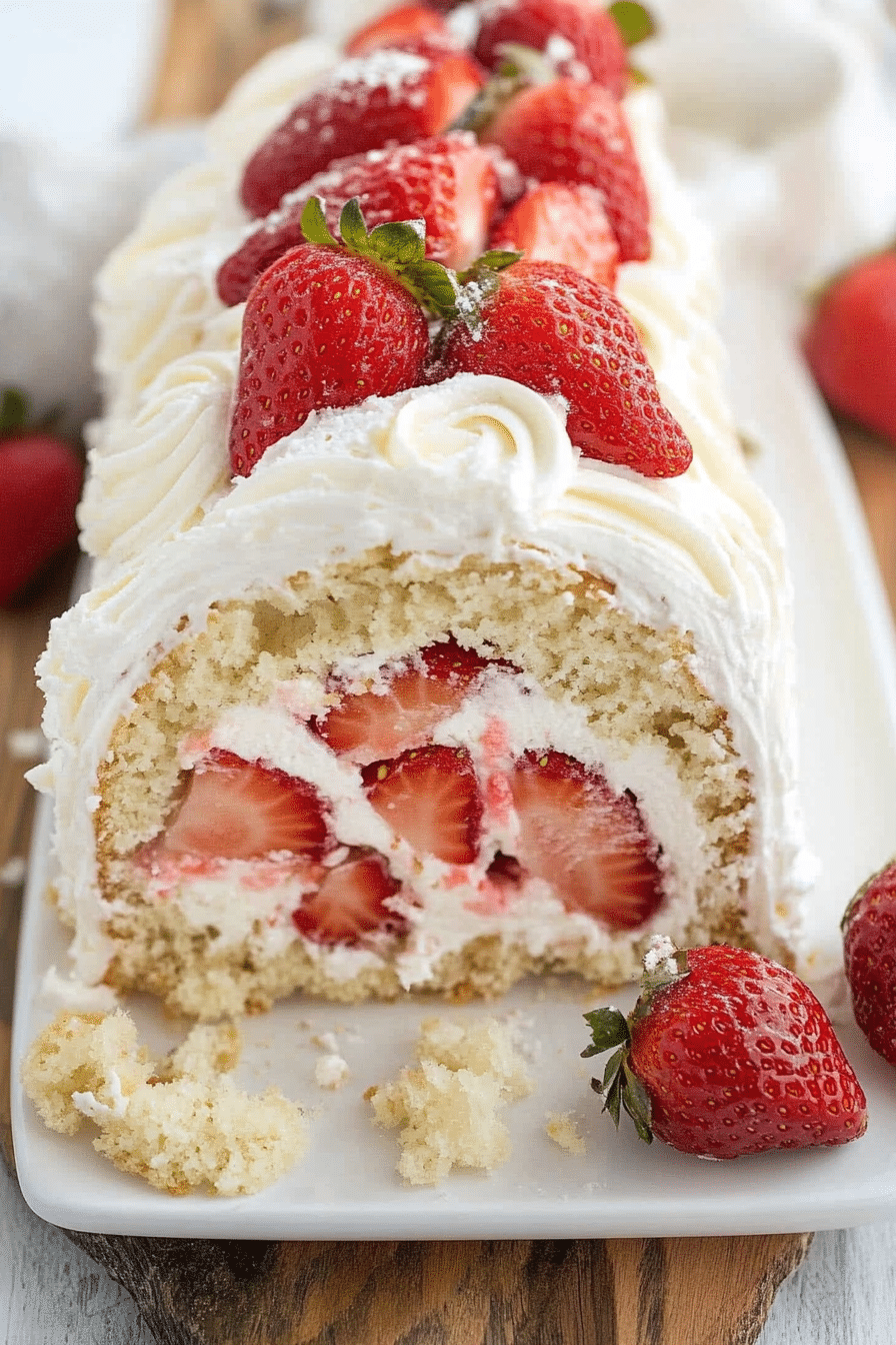 Strawberry Shortcake Cake Roll