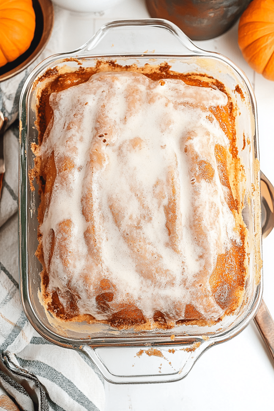 pumpkin honey bun cake 