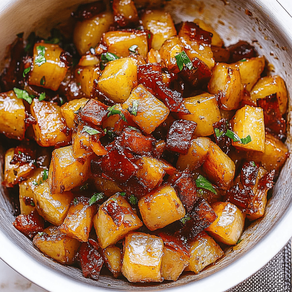 Honey Bacon Roasted Potatoes