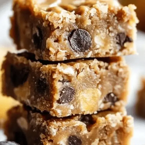 4-Ingredient Peanut Butter Banana Bars