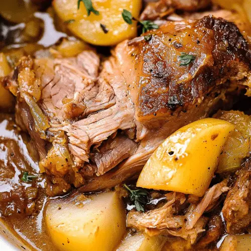 APPLE CIDER BRAISED PORK SHOULDER