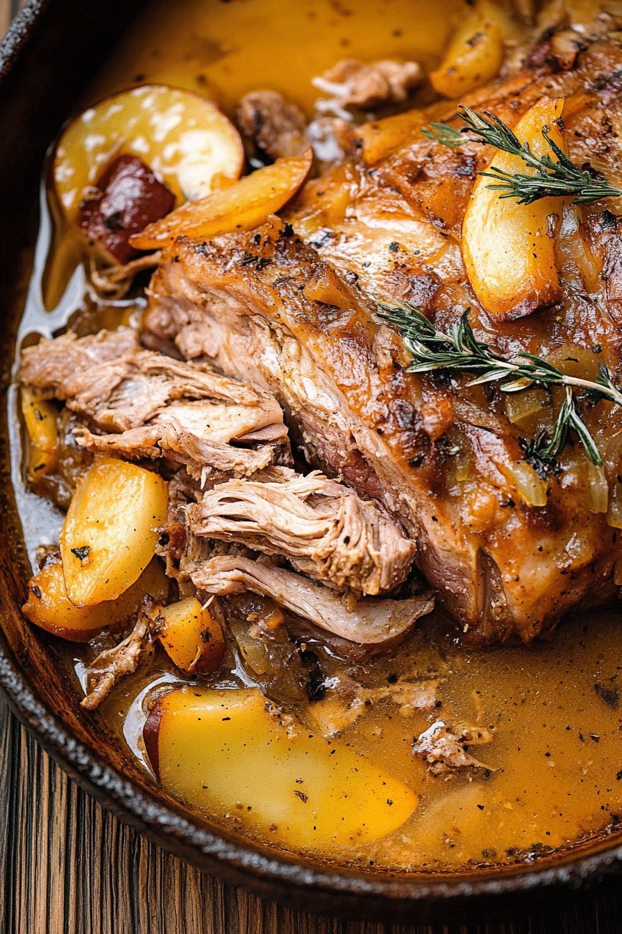 APPLE CIDER BRAISED PORK SHOULDER