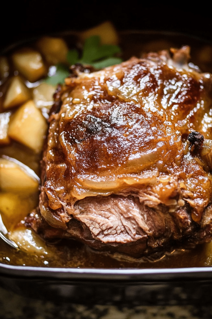 APPLE CIDER BRAISED PORK SHOULDER