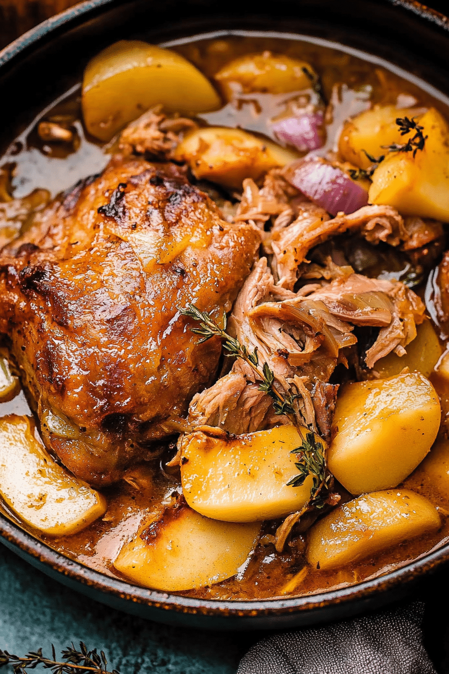 APPLE CIDER BRAISED PORK SHOULDER