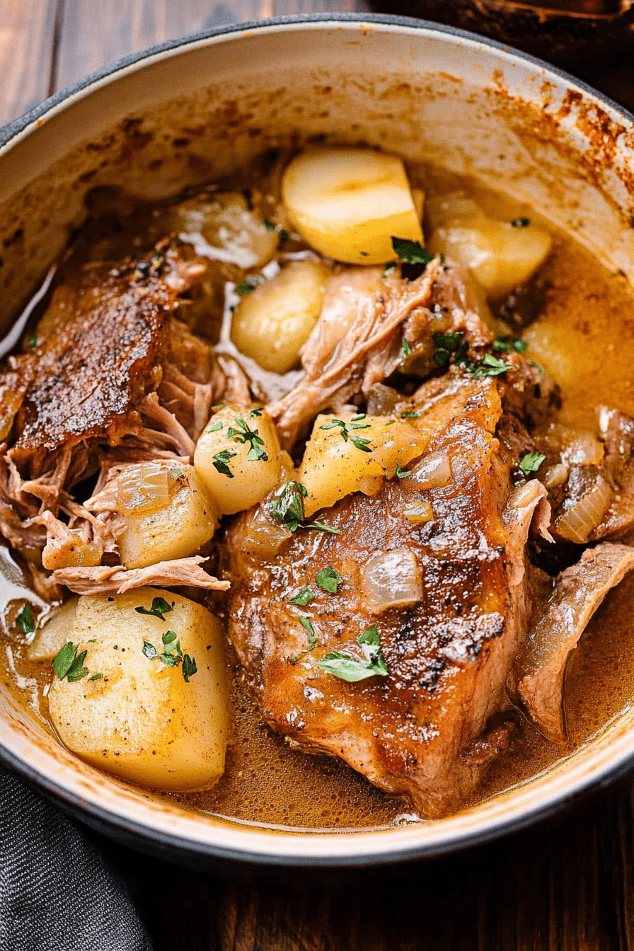 APPLE CIDER BRAISED PORK SHOULDER