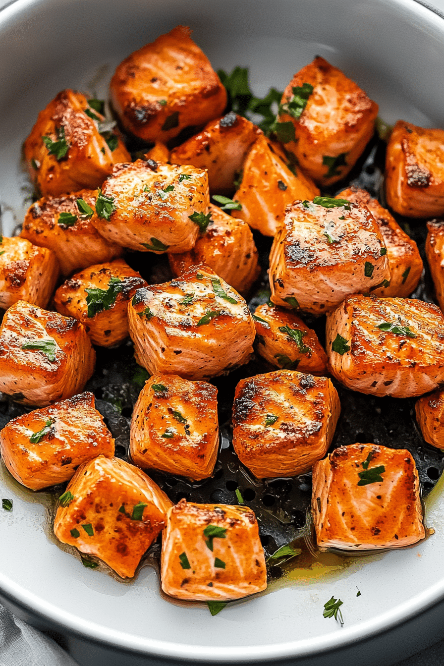 Air Fryer Salmon Bites