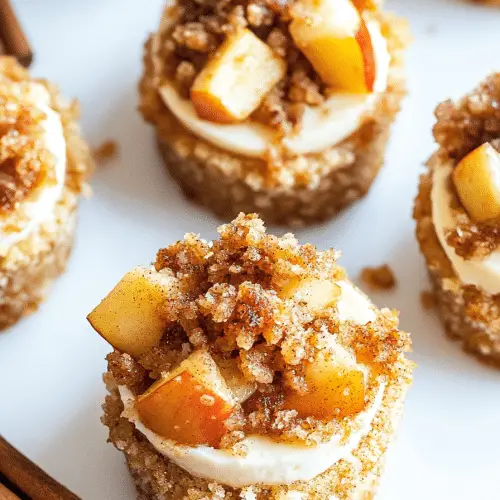 Apple Crisp Mini Cheesecakes