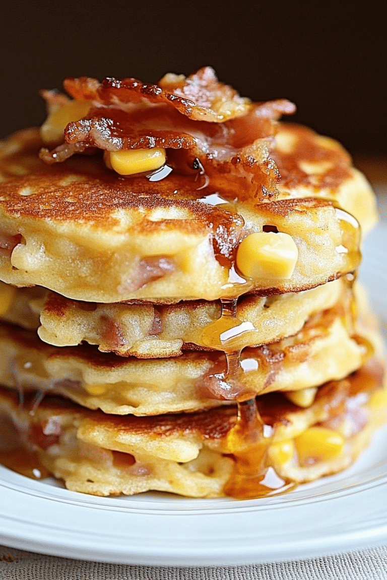 Bacon and Corn Griddle Cakes