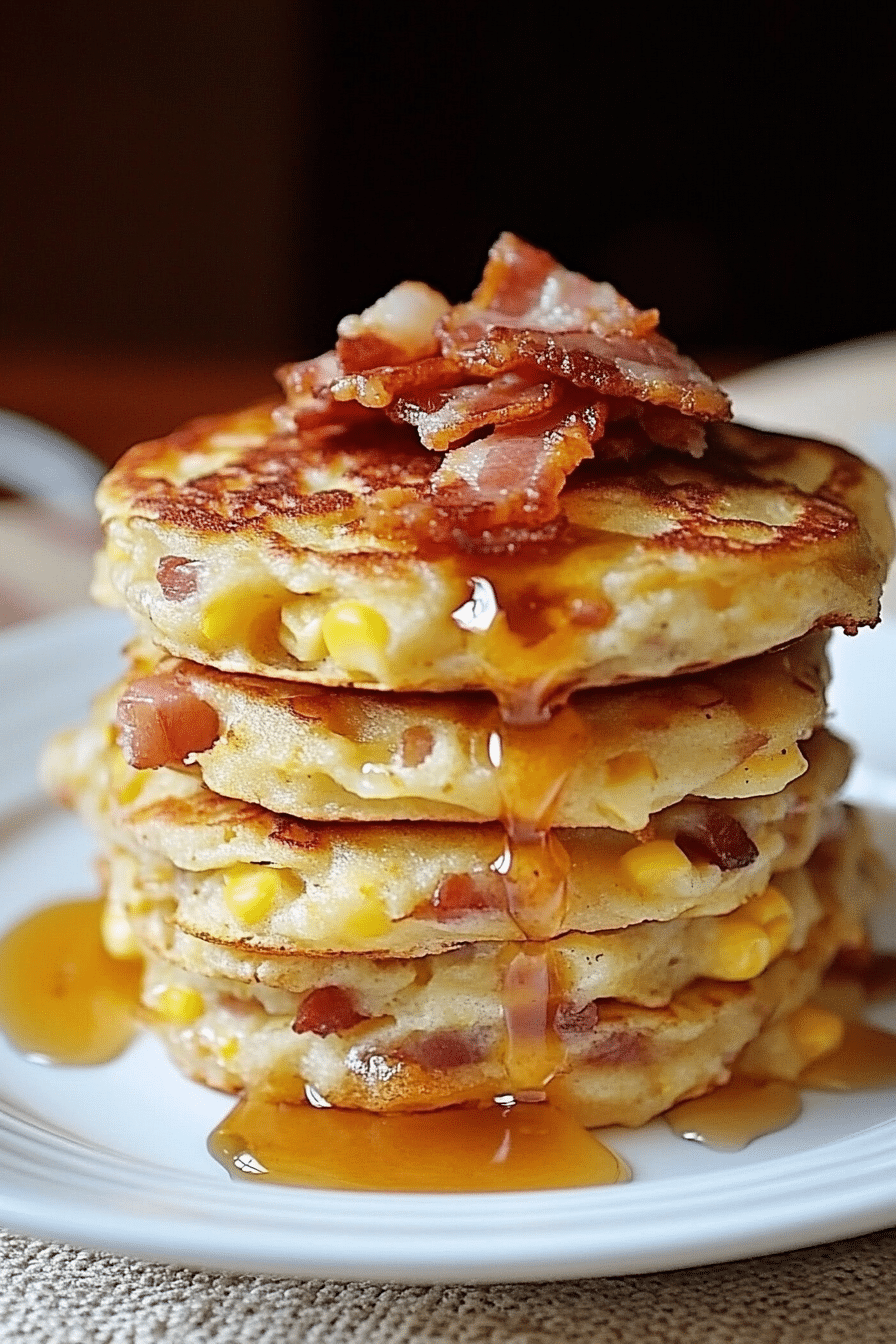 Bacon and Corn Griddle Cakes